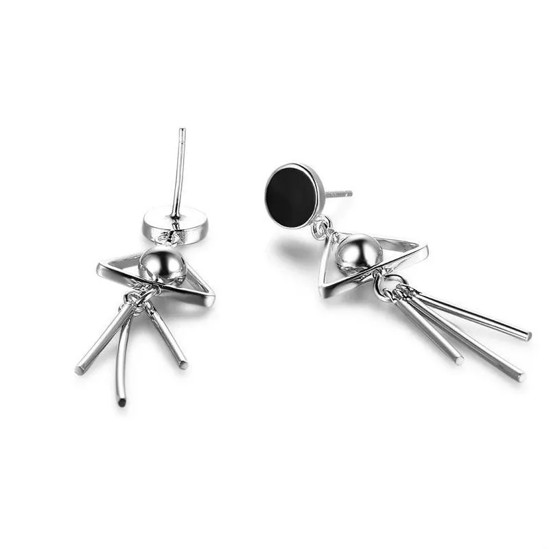 925 Sterling Silver Drop Earrings For Women Silver Colour High Quality Unique Earrings