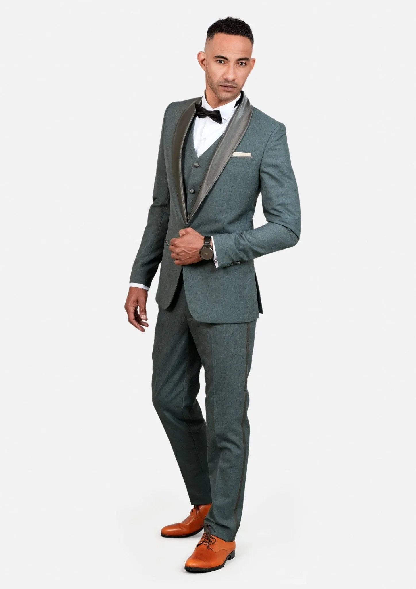 Bond Sage Sharkskin Tuxedo