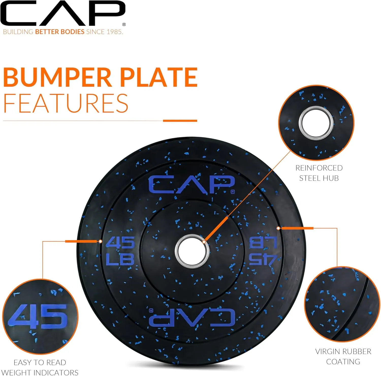 C Barbell Rubber Olympic Bumper Plate