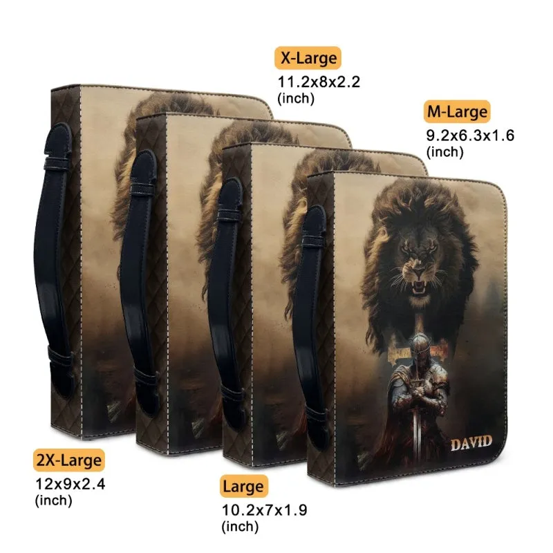 Christianartbag Bible Cover, Armor Of God Ephesians 6:10 Bible Cover, Personalized Bible Cover, Lion Bible Cover, Christian Gifts, CAB01181223.
