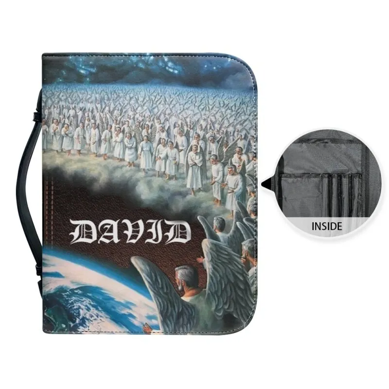 Christianartbag Bible Cover - Celestial Beings Descend To Aid Humanity Bible Cover - Personalized Bible Cover - Heaven's Army Bible Cover - CABBBCV02270823.