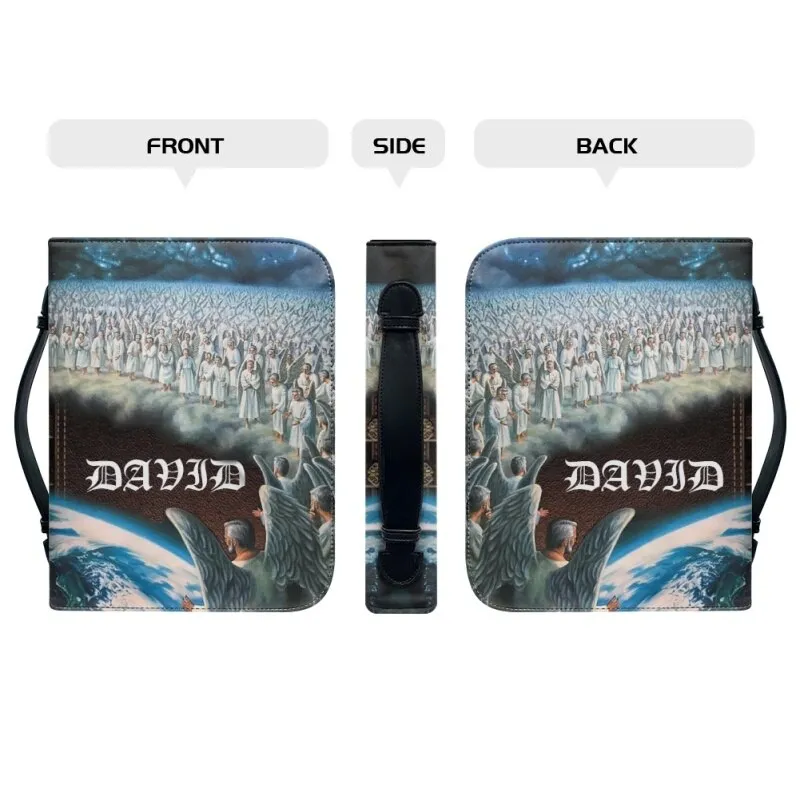 Christianartbag Bible Cover - Celestial Beings Descend To Aid Humanity Bible Cover - Personalized Bible Cover - Heaven's Army Bible Cover - CABBBCV02270823.