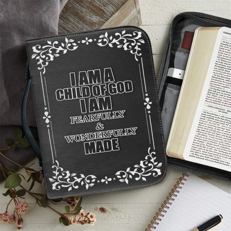 Christianartbag Bible Cover, I Am A Child Of GOD Bible Cover, Personalized Bible Cover, Gifts For Men, Christmas Gift, CABBBCV05290723