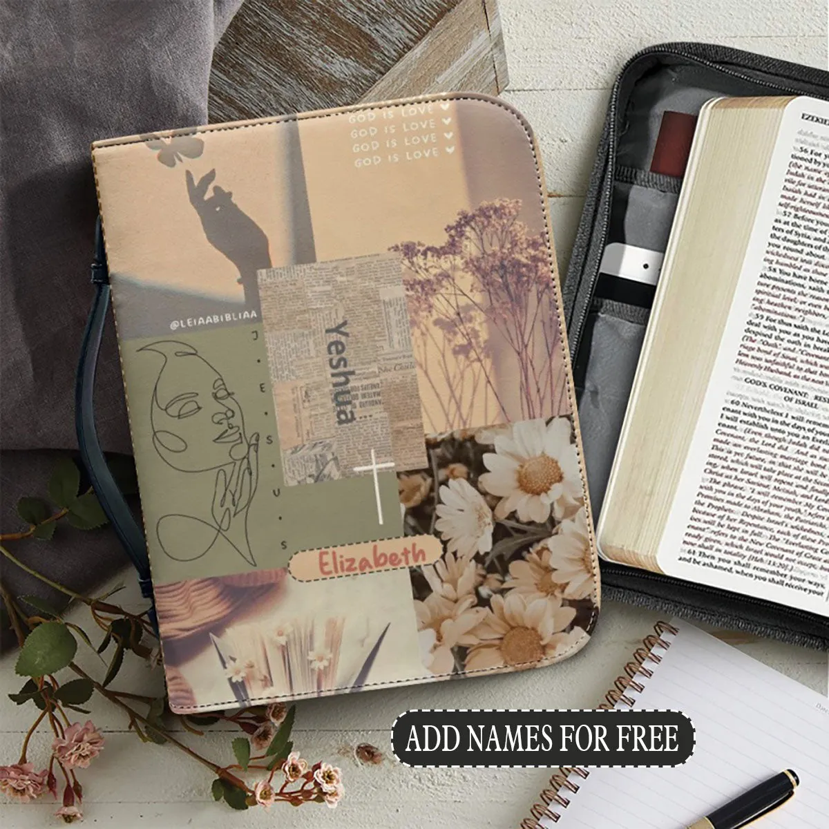 Christianartbag Bible Cover, My Bible Affirmations Personalized Bible Cover, Personalized Bible Cover, Gifts For Women, Christmas Gift, CABBBCV01160823.
