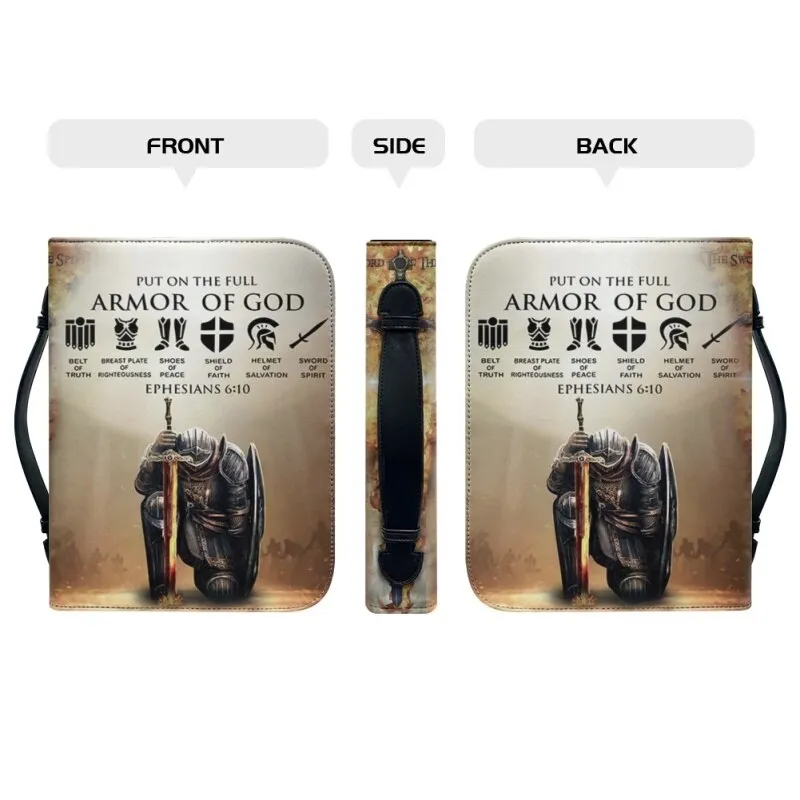 Christianartbag Bible Cover, Put On The Full Armor Of God Bible Cover, Personalized Bible Cover, Gifts For Women, Christmas Gift, CABBBCV01150823.