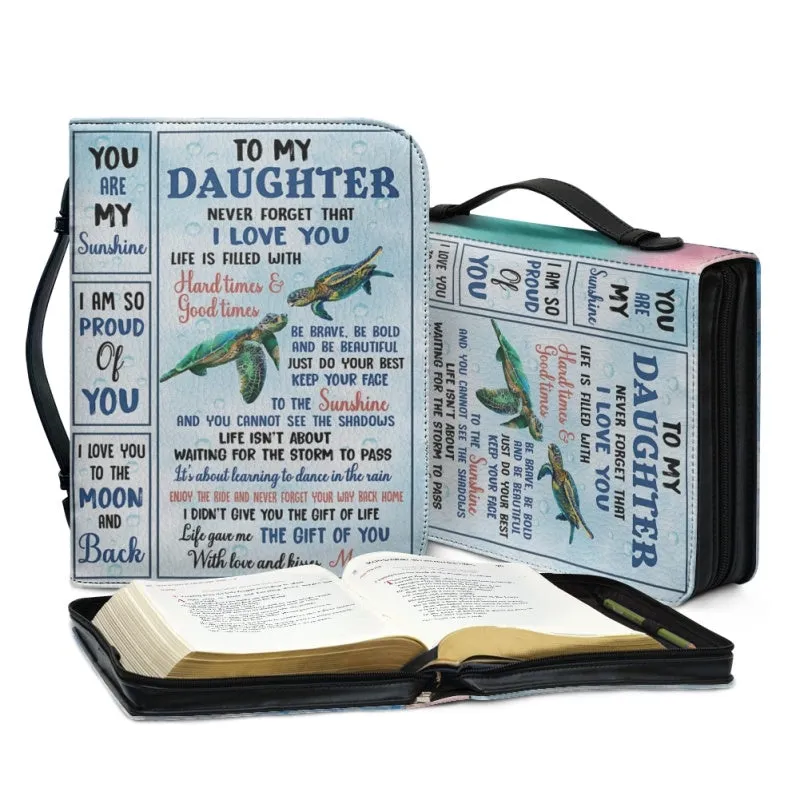 Christianartbag Bible Cover, To My Daughter From Mom Bible Cover, Personalized Bible Cover, Art Design Bible Cover, Christian Gifts, CAB11071223.