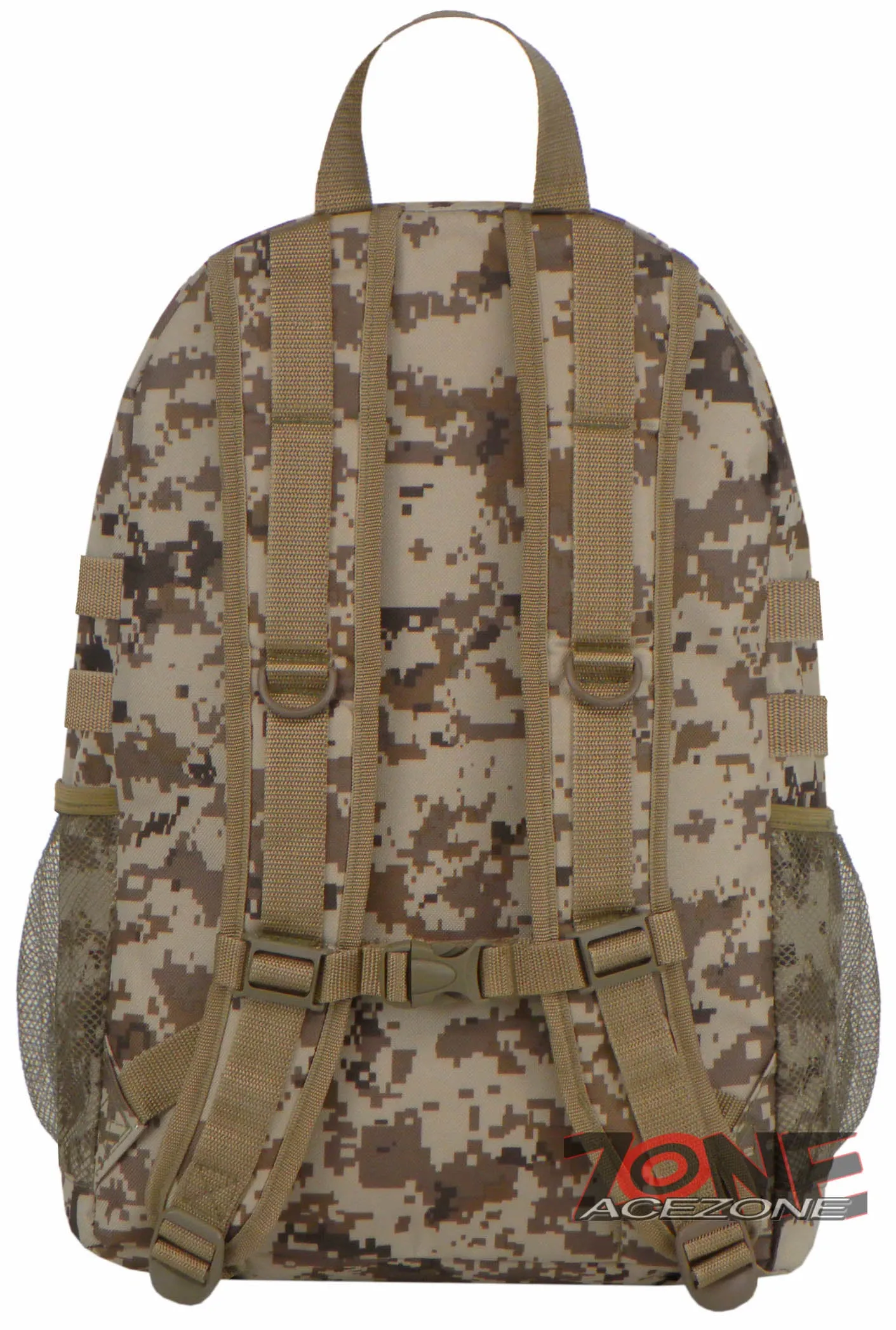 East West USA Tactical Molle Military Backpack Hiking Bag RTC509 TAN ACU