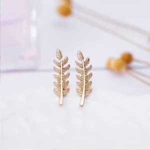 FAMSHIN 2017 New Vintage Leaves Earrings for women Beautiful tree leave Earrings or like Feather Earrings Ear clip