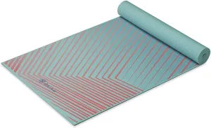 Gaiam Yoga Mat - Premium 6mm Print Extra Thick Non Slip Exercise & Fitness Mat for All Types of Yoga, Pilates & Floor Workouts (68"L x 24"W x 6mm Thick)