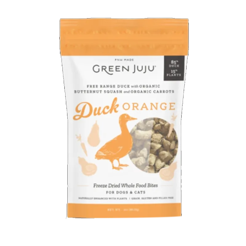 Green Juju - Freeze Dried - Whole Food Bites - Duck Orange