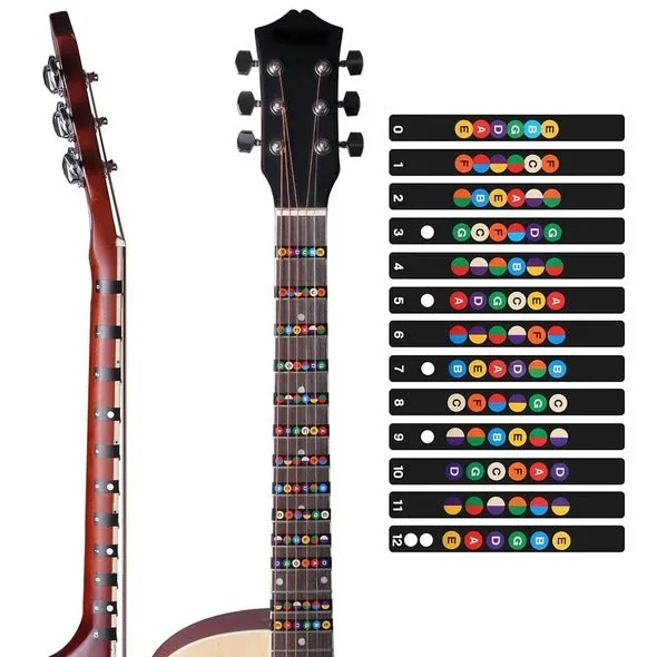 Guitar Fretboard Note Stickers🎸