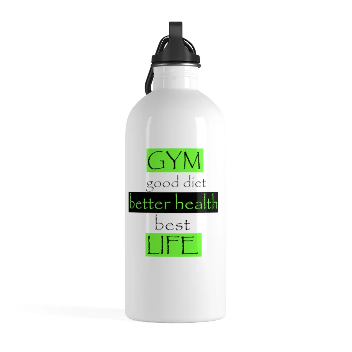 GYM LIFE   Stainless Steel Water Bottle