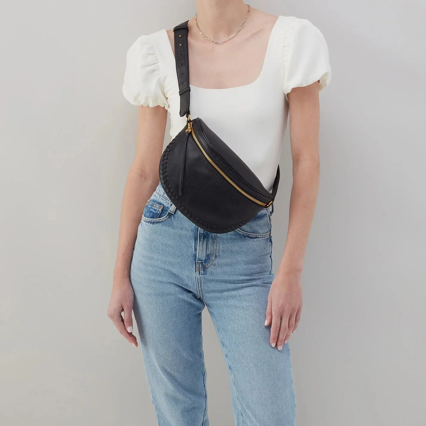 Hobo Juno Belt Bag Pebbled Black