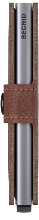 Miniwallet Vintage Brown RFID Secure