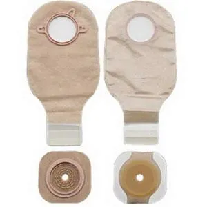 New Image Two-Piece Drainable Ostomy Kit, Cut-to-Fit Stoma up to 3-1/2" (89mm), Flange 4" (102mm), Sterile,  Lock 'n Roll Closure - Box of 5