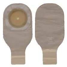 Premier One-Piece Drainable Pouch FlextendSoft Convex Barrier, Pre-Cut Stoma Opening up to 5/8" - 1-1/2" (13mm - 38mm), Beige with Viewing Opening 12" (30cm) - Box of 5