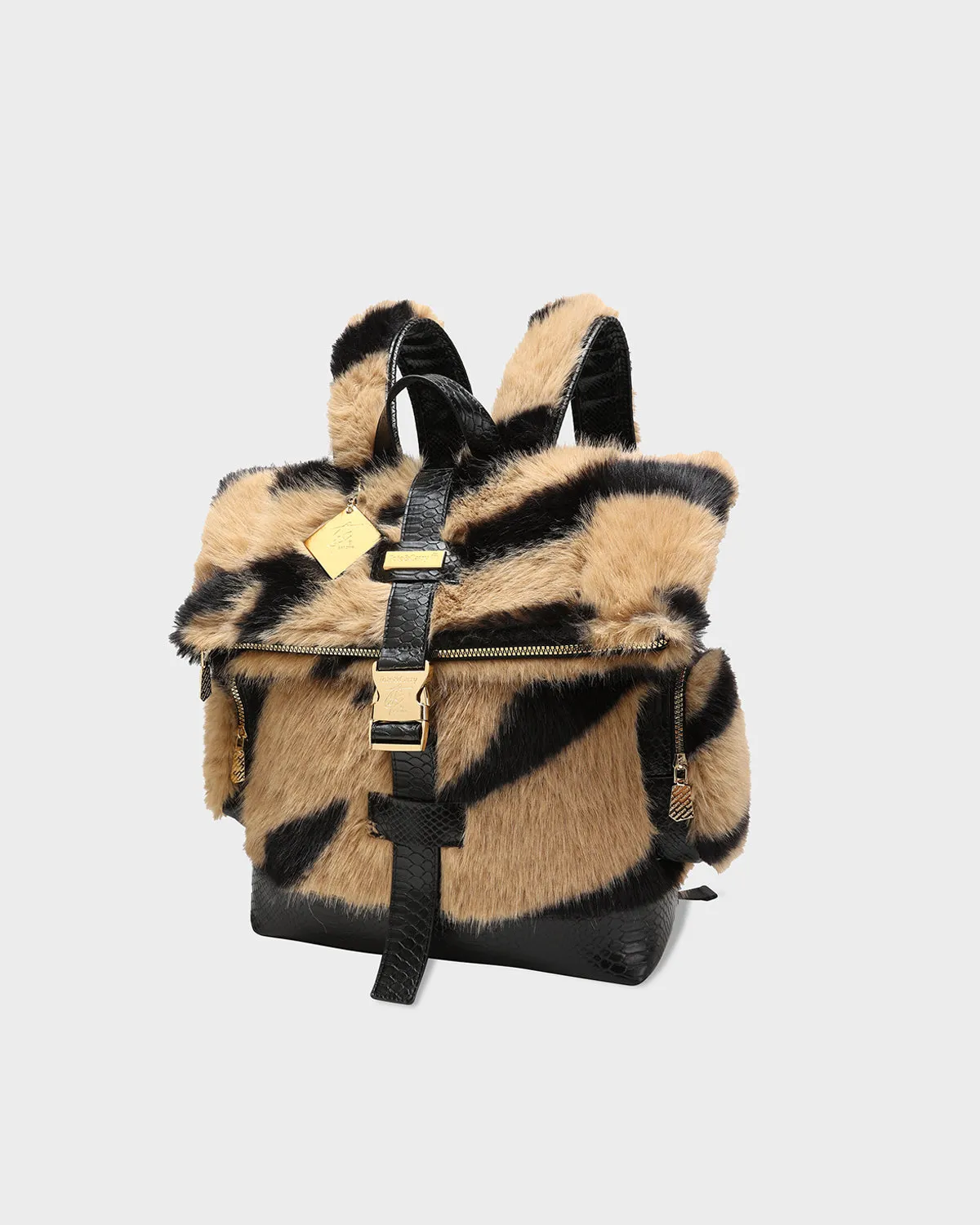 Rebellious Roar Backpack in Brown