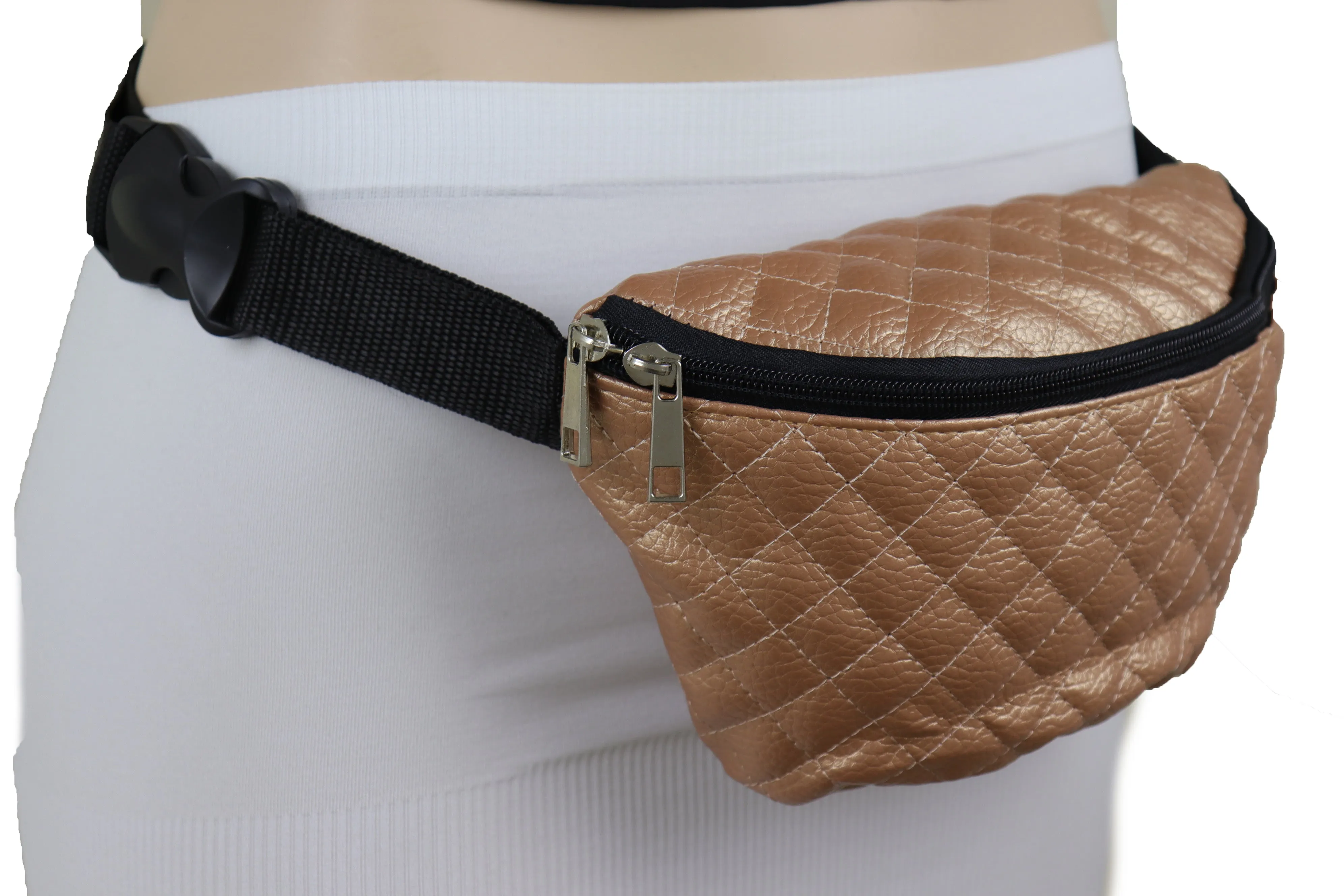 Rust Gold Fashion Fanny Pack Belt Bum Bag Cross Body Adjustable Size S M