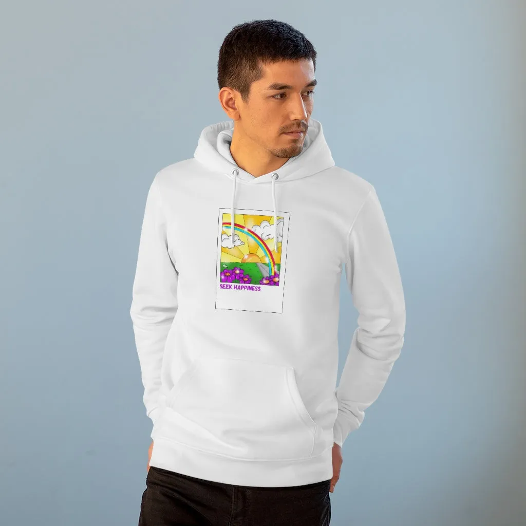 Seek happiness 85% organic cotton unisex cruiser hoodie