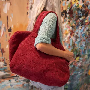 Socco Terry Large Tote - Bordeaux