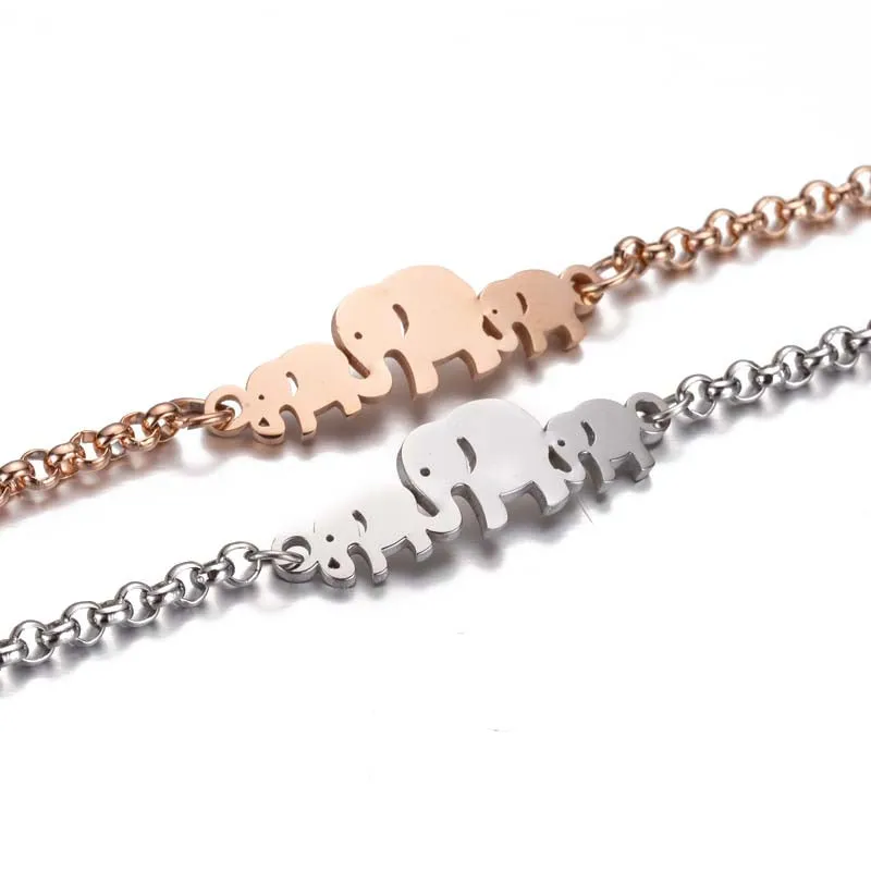 Stainless Steel Jewelry Elephant Bracelet