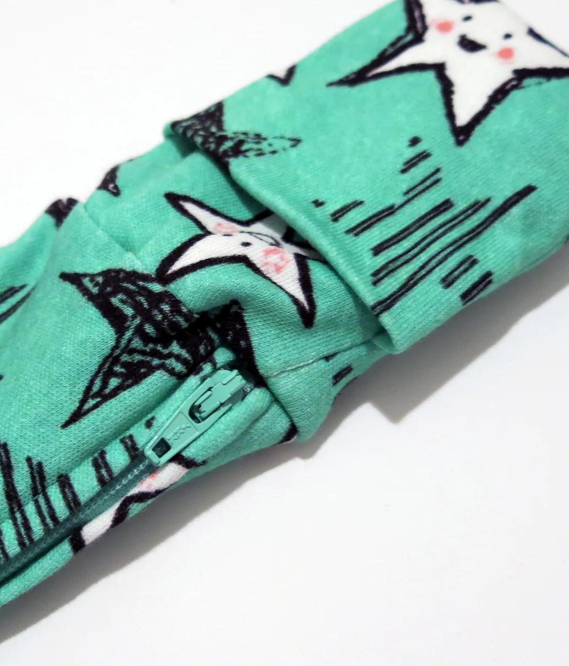 Star Print Zip Sleepsuit