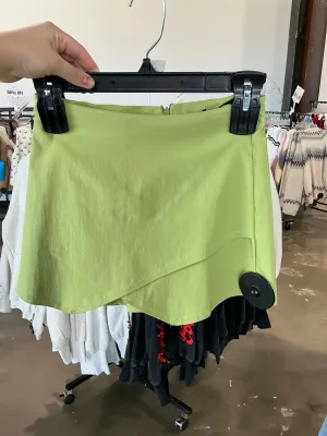 Wrapped Solid Mini Skort